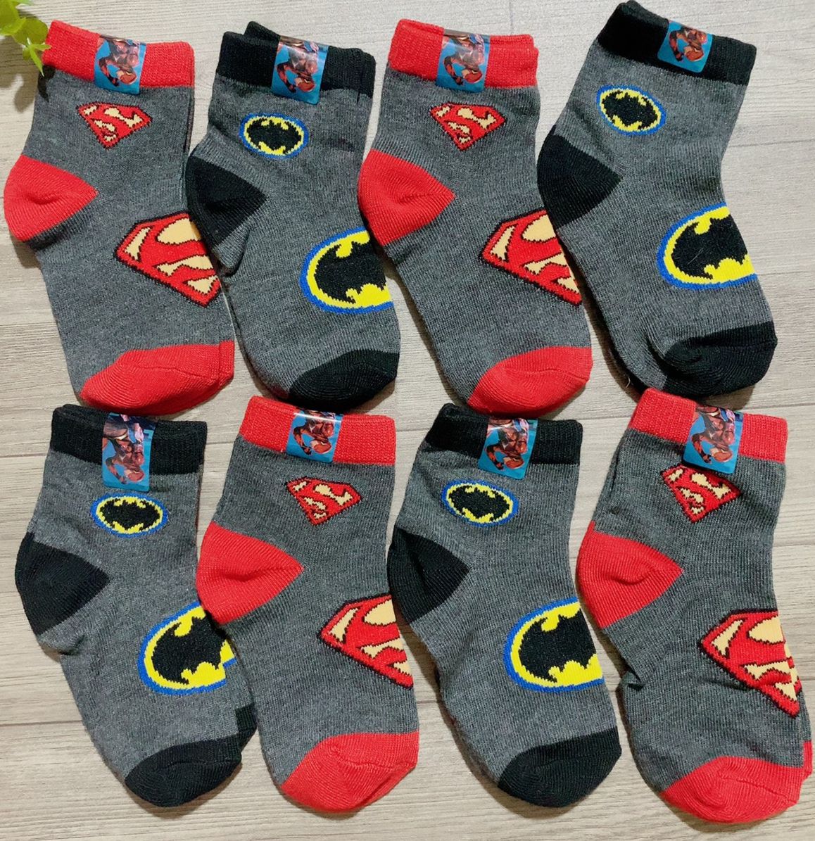 Tất Hoạ Tiết Siêu Nhân BatMan, Người Nhện Cho Bé Trai từ 1-5 tuổi. Chất dệt cottong ấm áp