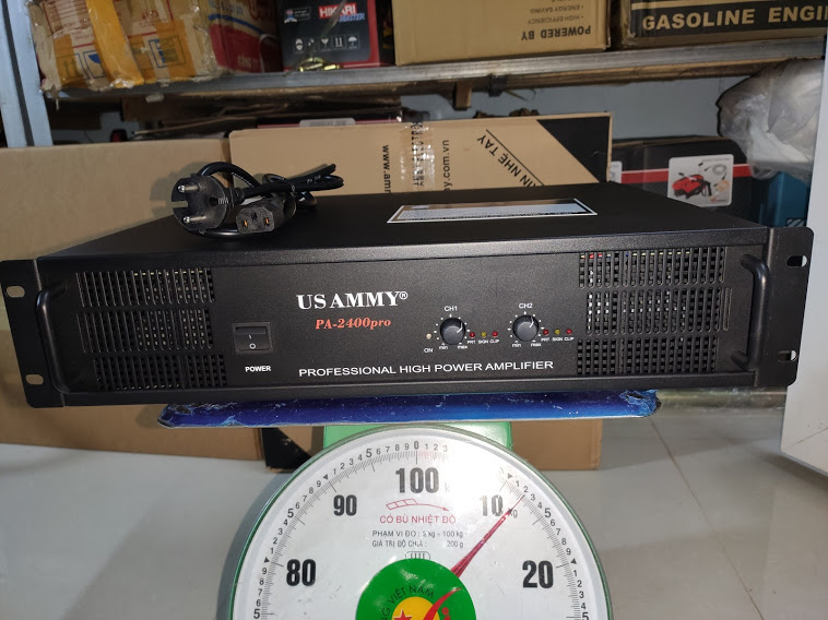 [Trả góp 0%]Đẩy Công xuât hãng AMMY PA 2400pro 28 sò xịn 1400W chơi tốt 4 loa bass 30