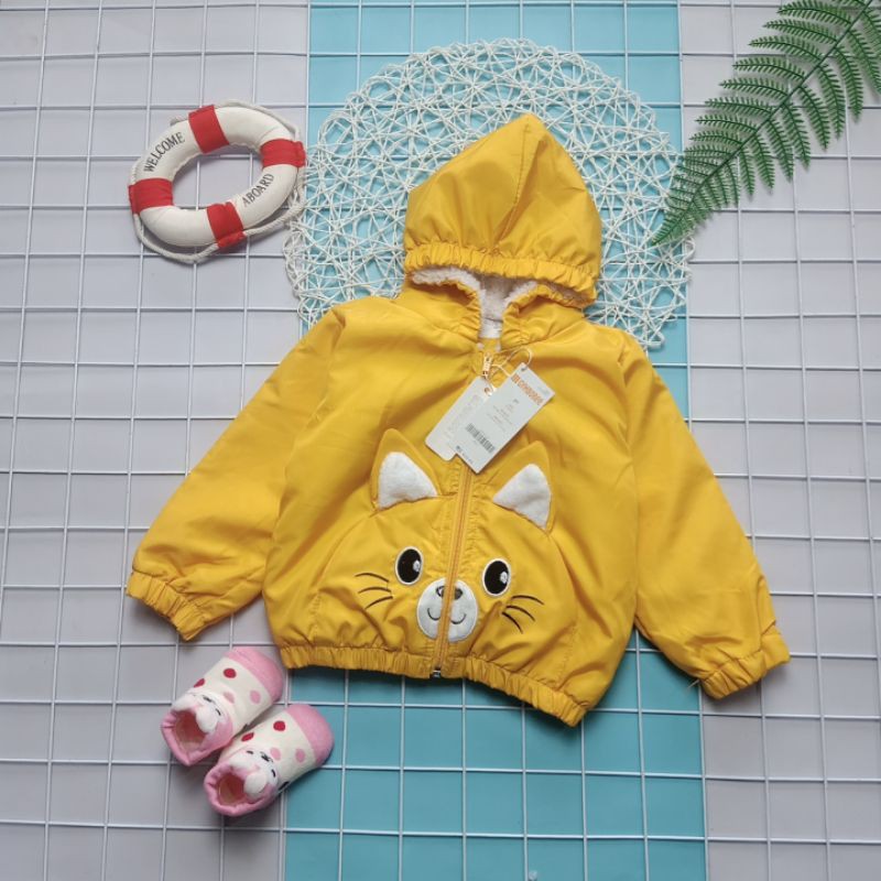 🍓 hàng mói về 🍓 áo phao tai thỏ, áo phao lót lông tai thỏ cực ấm cho bé 7-25kg, áo khoác lót lông tai thỏ cho trẻ, áo phao ấm cho bé