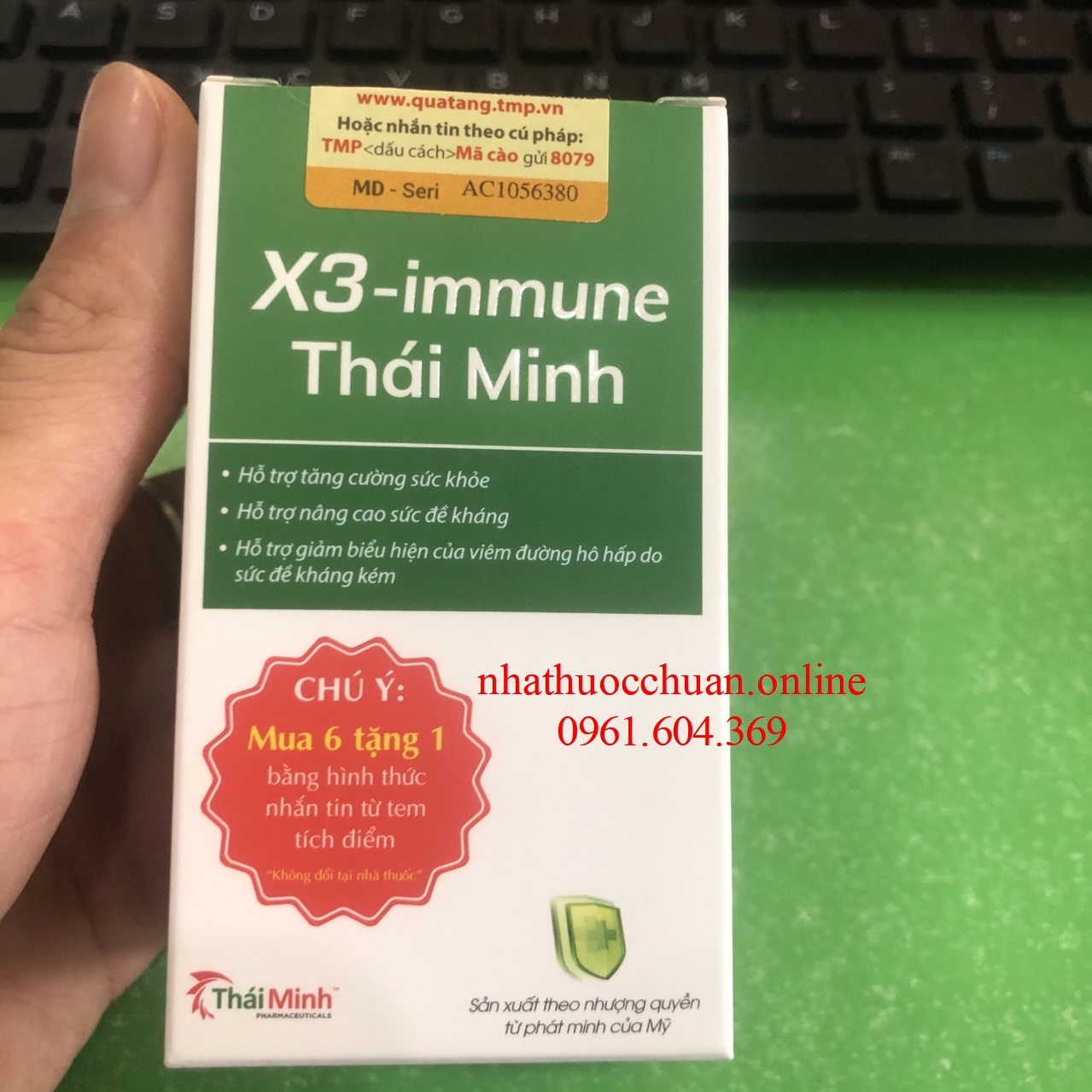 Tăng cường sức đề kháng X3-Immune Thái Minh
