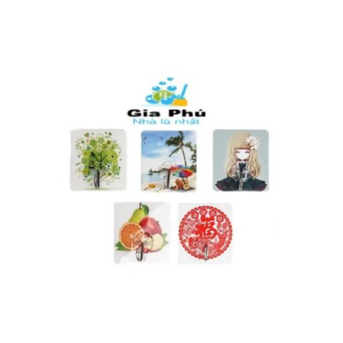 Combo 5 Móc dán tường 3D siêu chắc chắn chịu lực Gia Phú