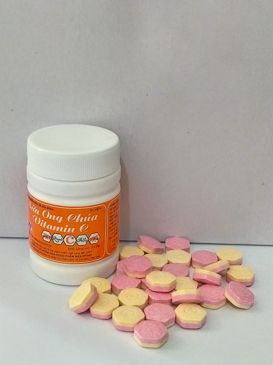 Combo 5 lọ kẹo ngậm sữa ong chúa - vitamin c lọ 30 viên bổ sung viamin c giúp tăng cường sức đề kháng.