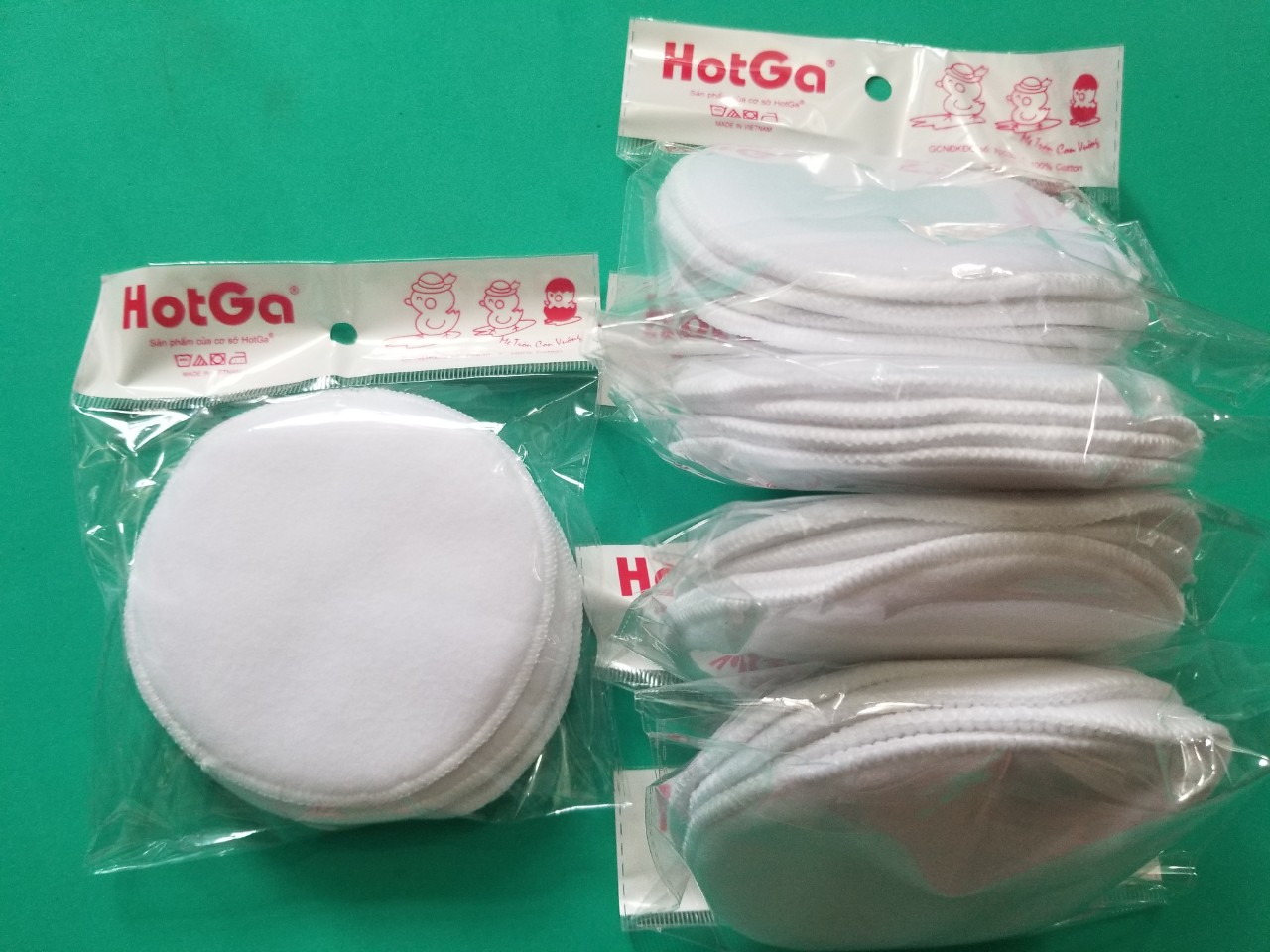 Miếng lót thấm sữa Hotga vải giặt dùng lại (combo 20 miếng)