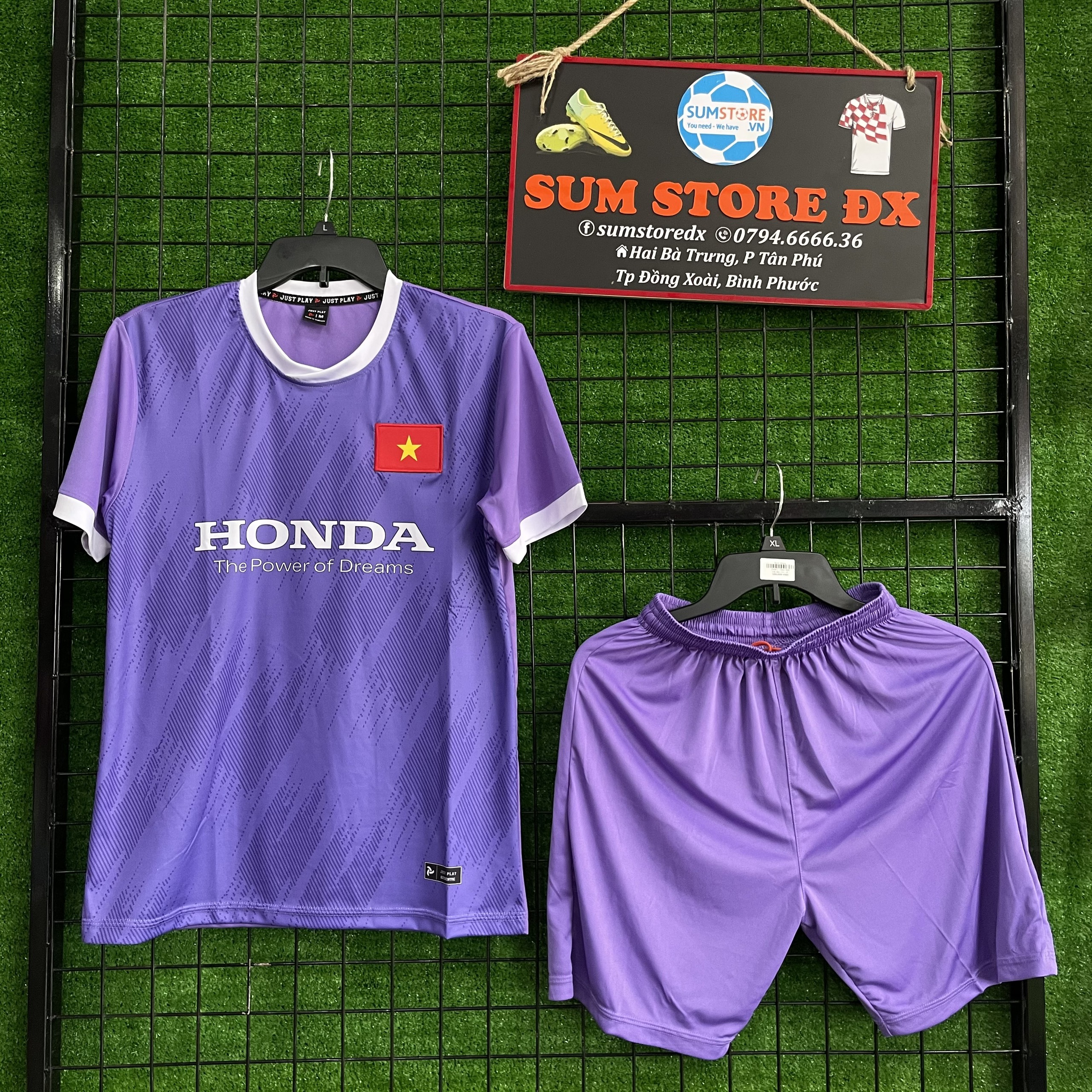 Đồ Đá Banh Việt Nam tập tím–Áo Bóng Đá 2021