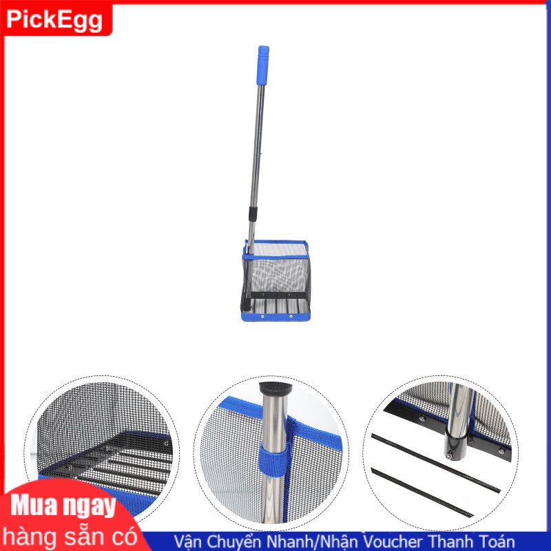 PickEgg Table Tennis Ball Picker Adjustable Hand Grip Ball Retriever Adjustable Table Tennis Picker Trainer Nylon Metal
