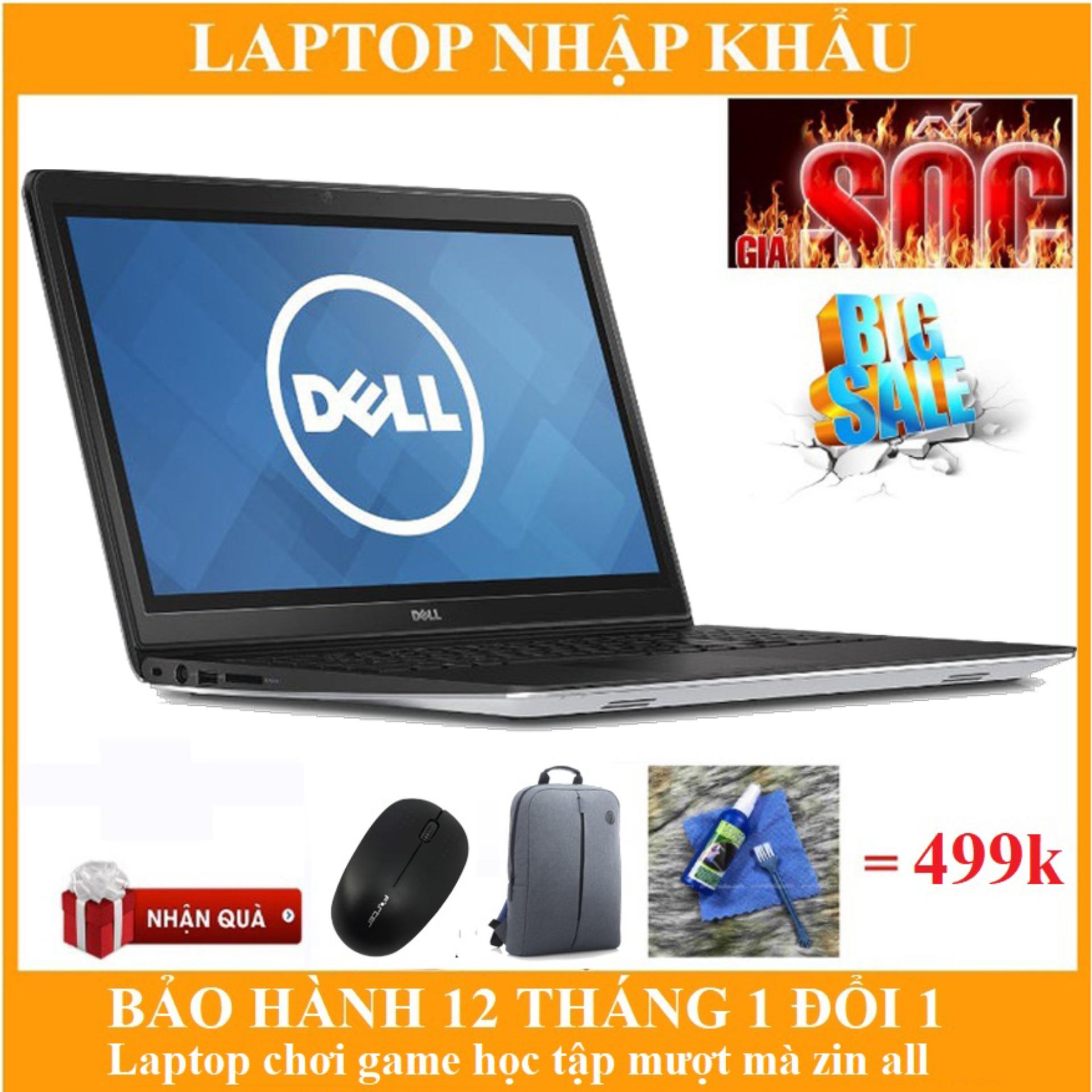 Laptop dell vostro 5459 i7 6500/4/1t/vga 4g/14in. nhập khẩu nguyên bản chính hãng, bảo hành 12 tháng. tặng balo + chuột không dây + bộ vệ sinh + lót chuột