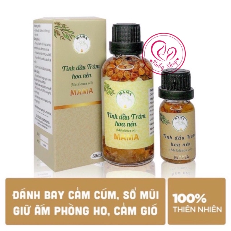 Tinh dầu tràm ngâm hoa nén Mama cao cấp
