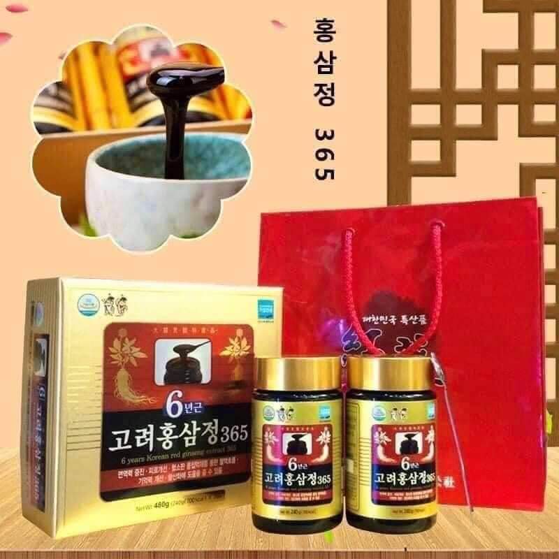 Cao Hồng Sâm 365 Hàn Quốc, Hộp 2 lọ 240ml