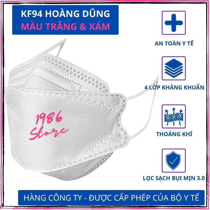 [Combo 50 Chiếc] Khẩu Trang KF94 Hoàng Dũng Mask 4D Công Nghệ Hàn Quốc 4 Lớp Kháng Khuẩn, Kháng Bụi Siêu Mịn