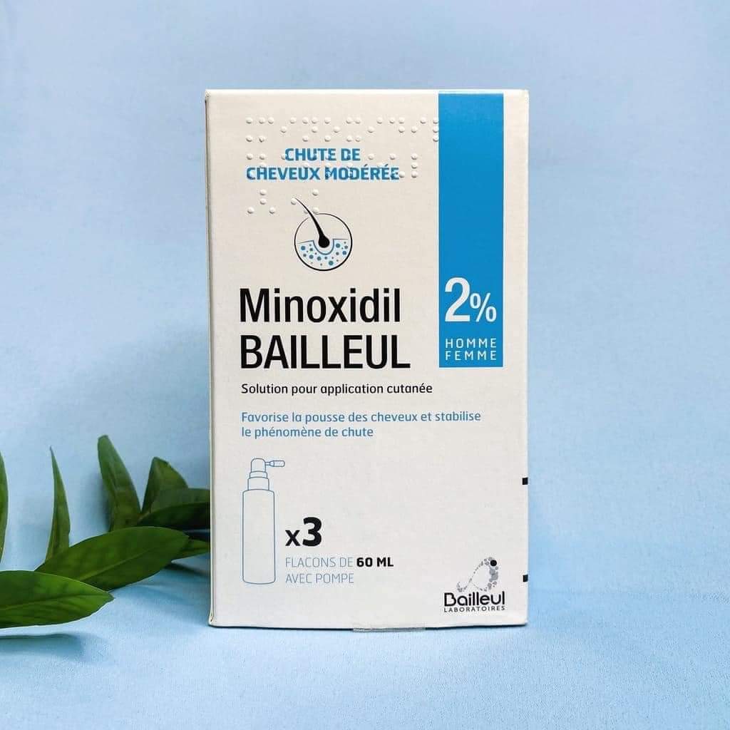 Xịt mọc tóc minoxidil bailleul 2%