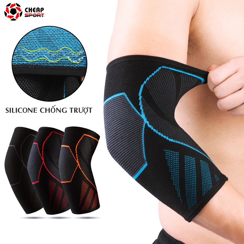 Băng Khuỷu Tay Thể Thao Nam Nữ Bảo Vệ Khủy Tay Cùi Chỏ Chơi Cầu Lông, Tập Gym, Bóng Chuyền, Chạy Bộ, Xe Đạp, Tennis