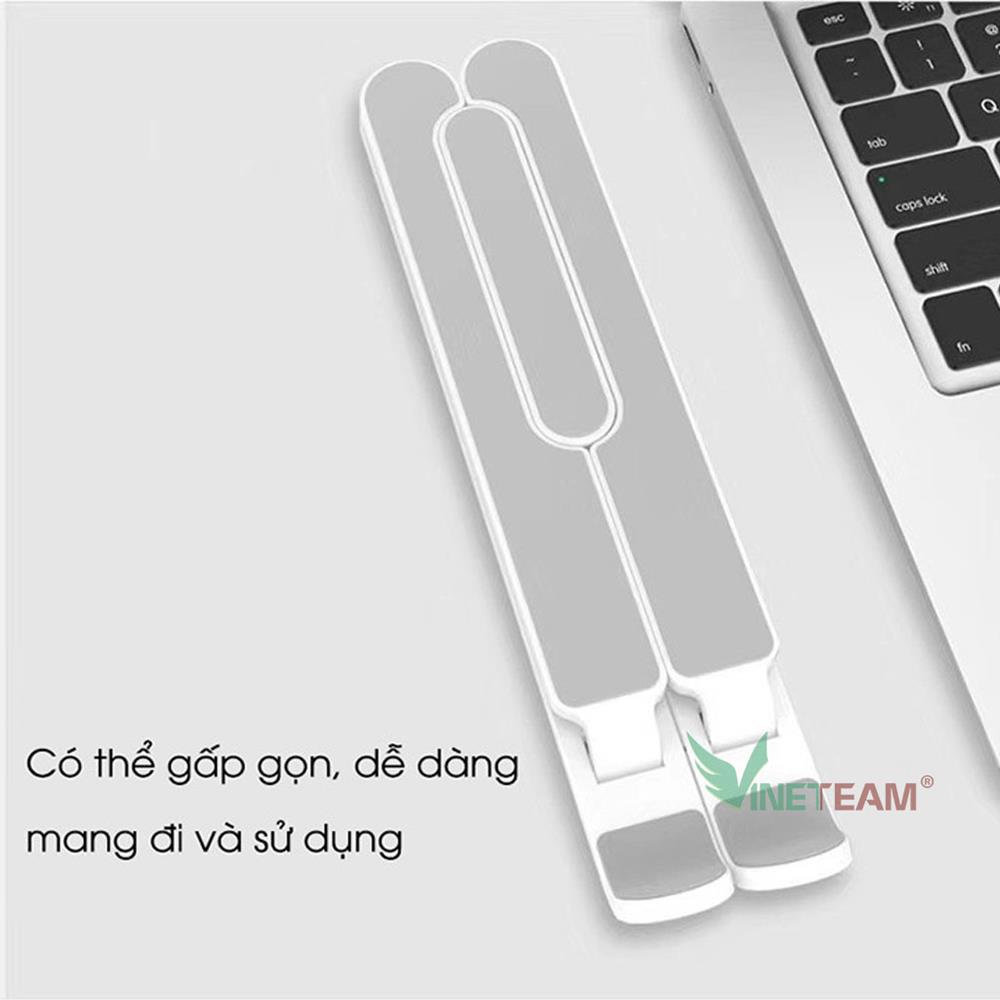 Giá đỡ laptop - macbook - máy tính bảng gấp gọn bằng chất liệu nhựa cao cấp ABS cứng cáp chắc chắn