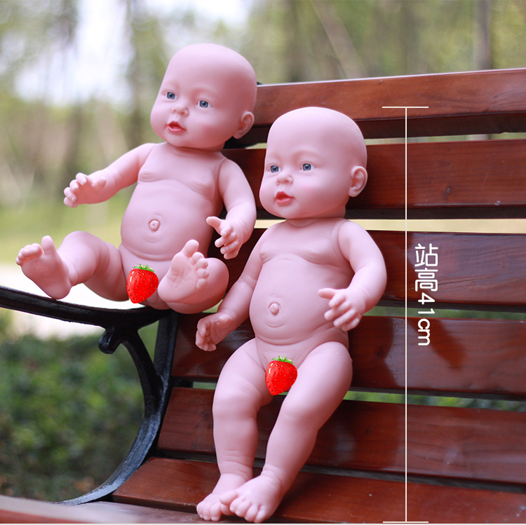 Búp bê silicon bé trai & bé gái - cao 41cm
