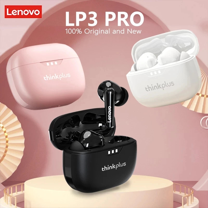Original Lenovo Lp3 Pro Wireless Bluetooth Headphones HIFI Audio Quality