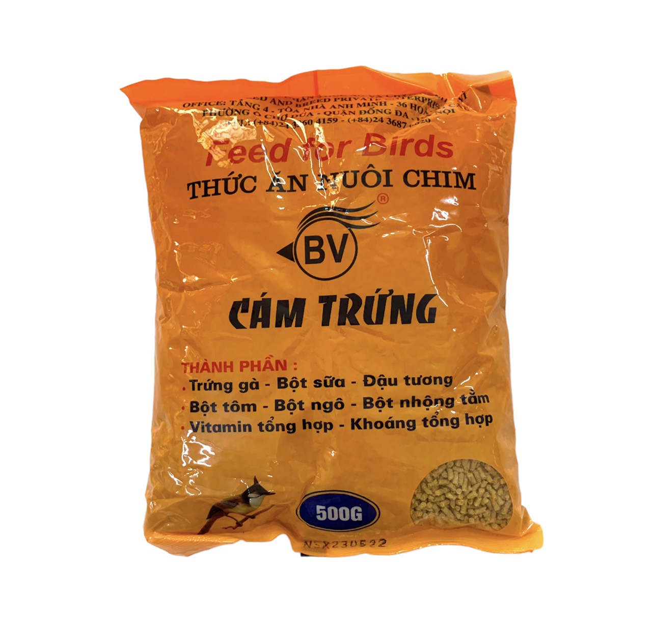 Combo 5 Gói Cám Trứng Ba Vì Cao Cấp 500g - Thức Ăn Chim