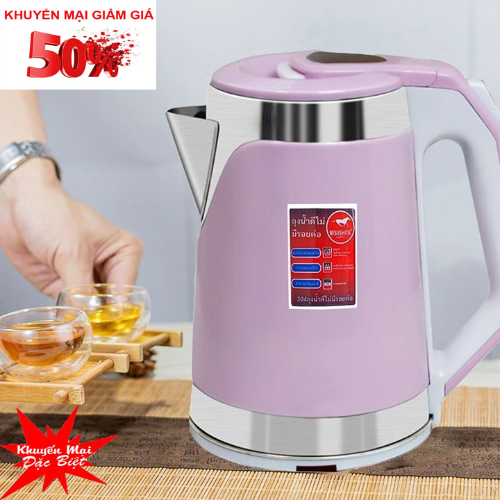 Ấm Siêu Tốc Thái Lan MISUSHITA MS-1020 2.2L - 1500W Công nghệ Inventer tiết kiệm điện năng, tự động ngắt an toàn, Ấm đun nước siêu tốc inox cao cấp MISHUSHITA là sản phẩm đa năng được mọi người sử dụng- bảo hành 12 tháng