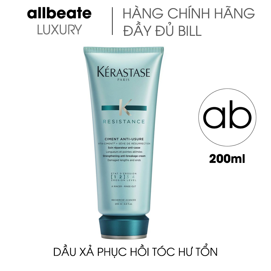 Dầu xả tóc hư tổn Kérastase Ciment anti usure 200ml