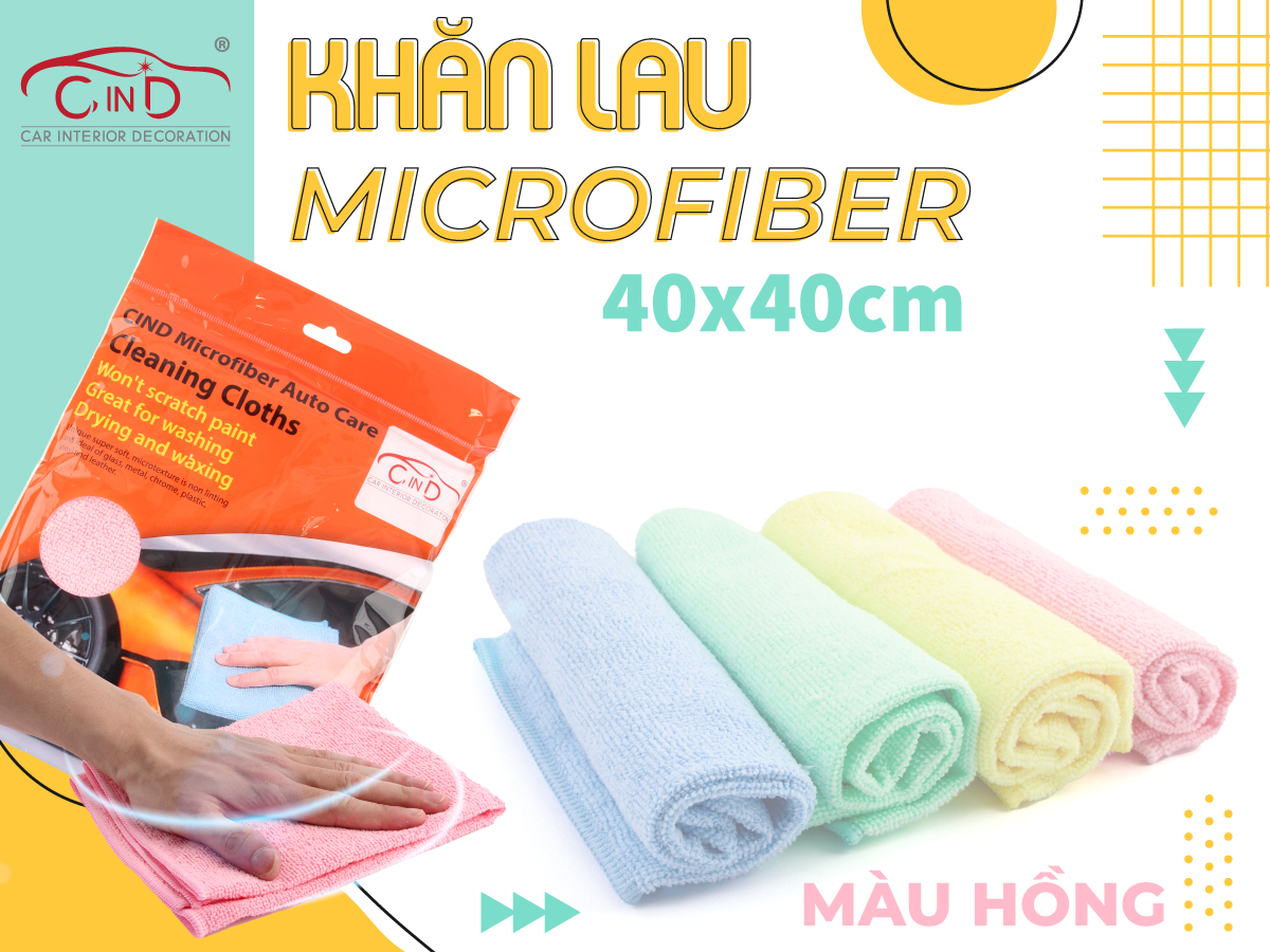 Khăn lau microfiber cind