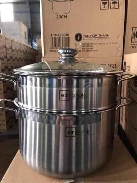Bộ nồi hấp ht cook 28cm
