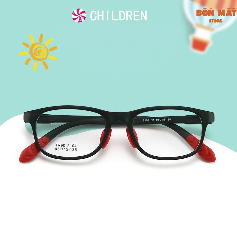 [HCM]Gọng Kính Cận Vuông Trẻ Em Form Mắt Nhỏ B104