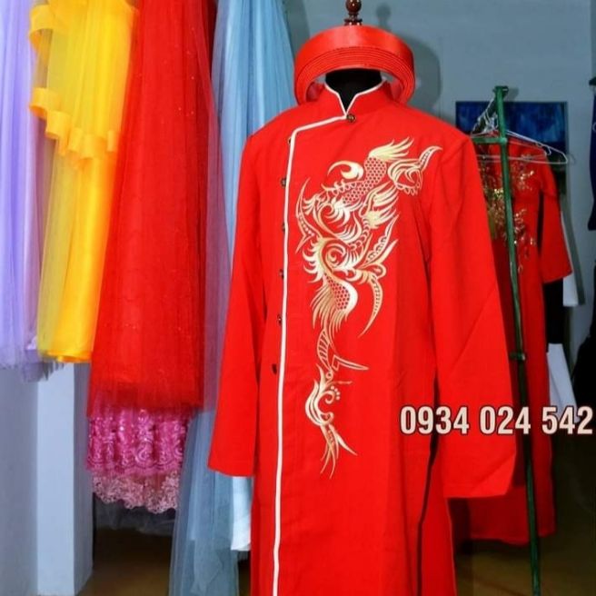 Thanh lý áo dài cách tân chú rể kèm mấn