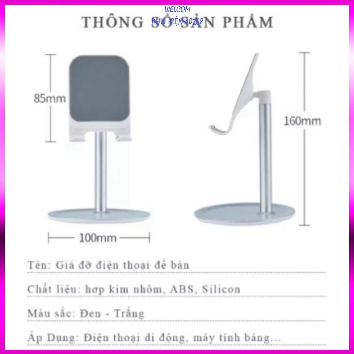 Đế kê điện thoại🍁 kệ nhôm để điện thoại smartphone, ipad và máy tính bảng