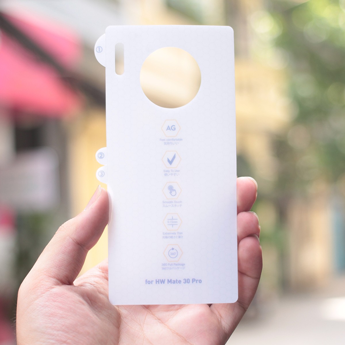 Miếng dán ppf mặt sau chống vân tay cho huawei mate 30 pro, dán mặt lưng huawei