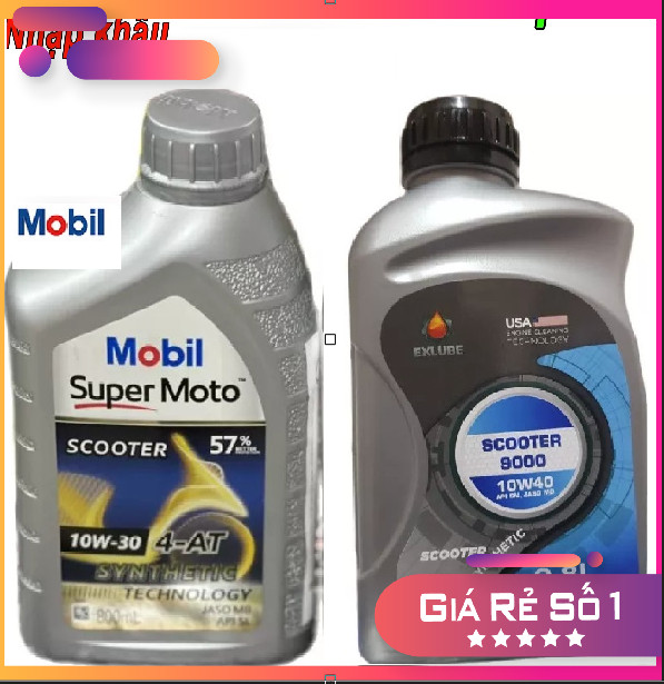 [ Bách hóa 1 không 2 ]Nhớt Xe ga Exlube/MobilSuper Moto 10W40/10W30, nhớt Exlube/mobil xe tay ga 10w40/10W30 nhớt chuyên dụng cho xe tay ga