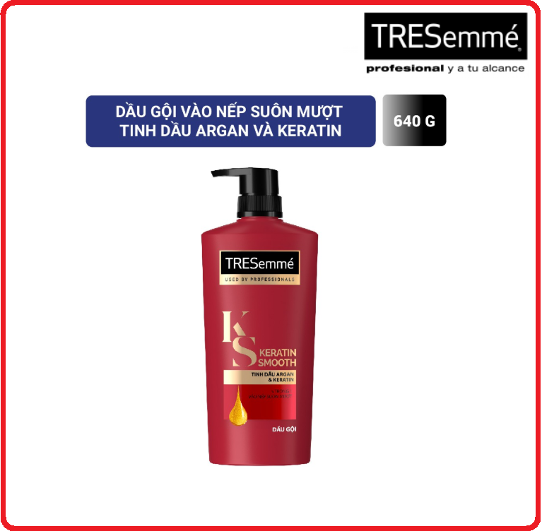 Dầu gội tresemmé vào nếp suôn mượt chai 640g