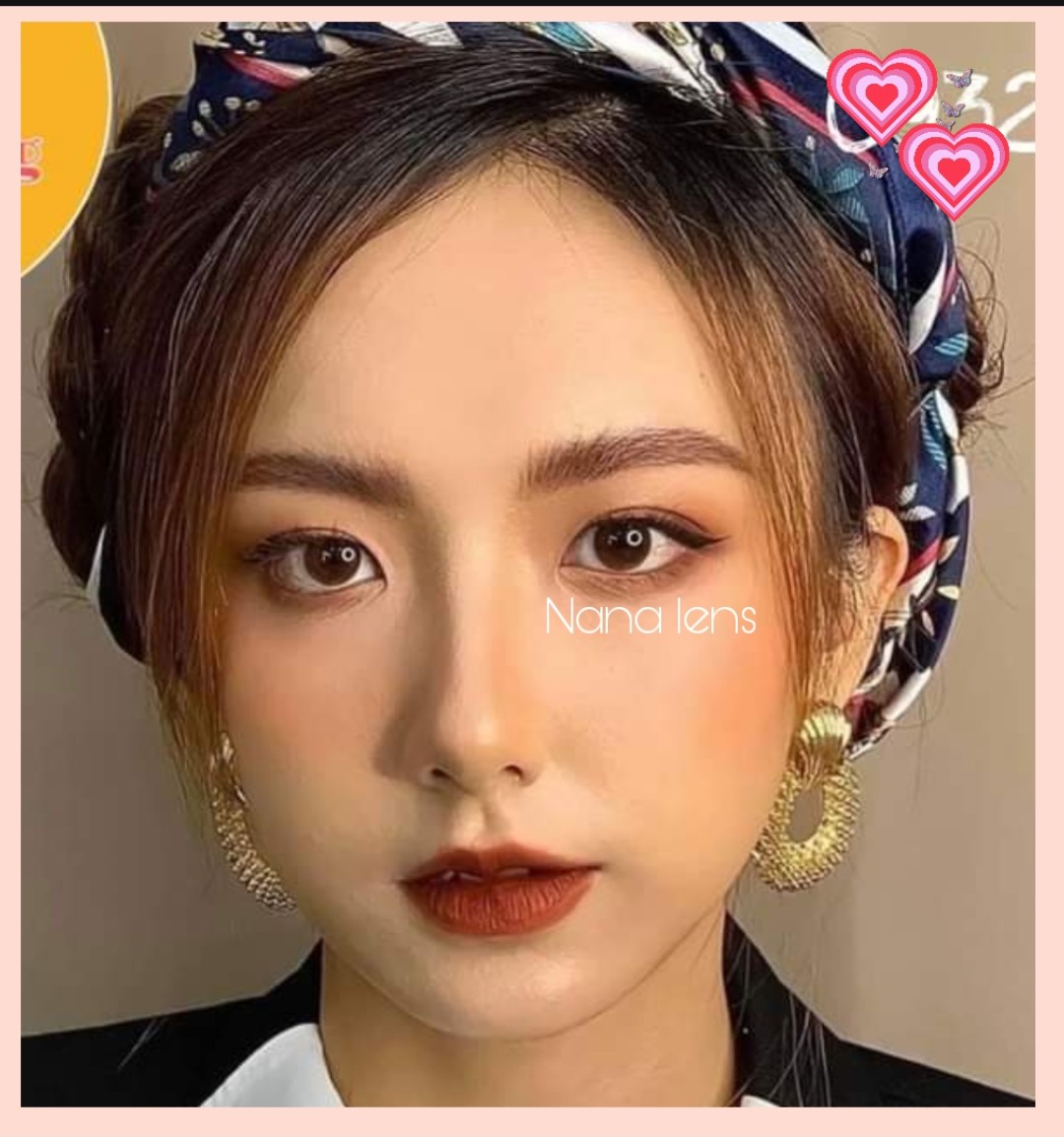 { Full độ cận 0 độ đến 6 độ} Lens mắt - Kính áp tròng nâu choco tự nhiên ( Lens sử dụng 1 năm) đeo êm không cộm màu đẹp tặng kèm khay