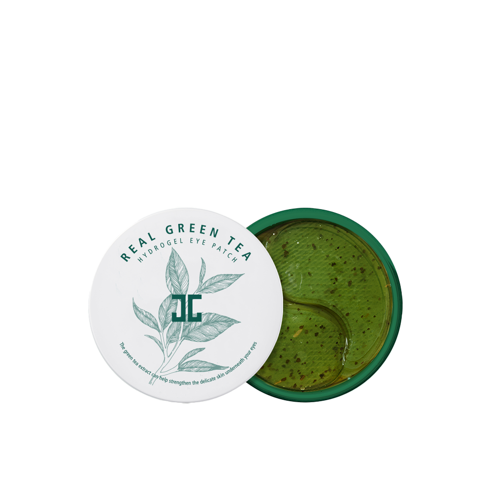 Real green tea hydrogel eye patch
