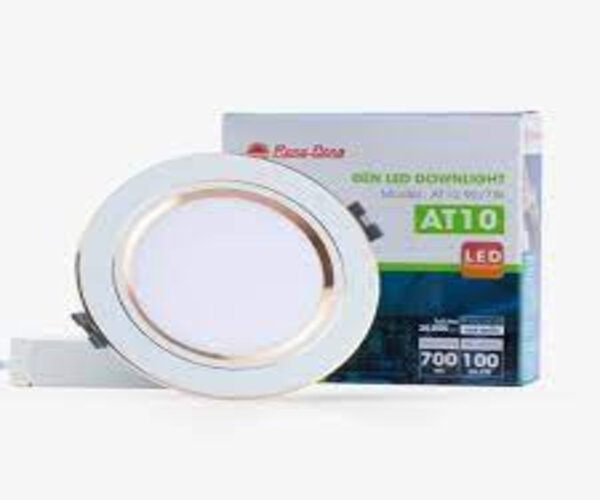 Đèn LED Âm Trần AT10 Dày Viền Vàng Đổi Màu 7W, 9W, 12W