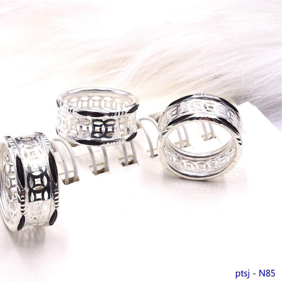 [HCM]Nhẫn Bạc Ý Nam Kim Tiền Cao Cấp  Phong Thủy  (N85) - Tặng Kèm Hộp - Khăn Lau Bạc Chuyên Dụng - Mang Lại May Mắn Cho Chủ Nhân