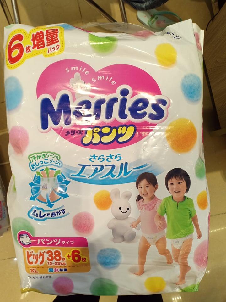 Bỉm Meries XL44 quần nội địa Nhật