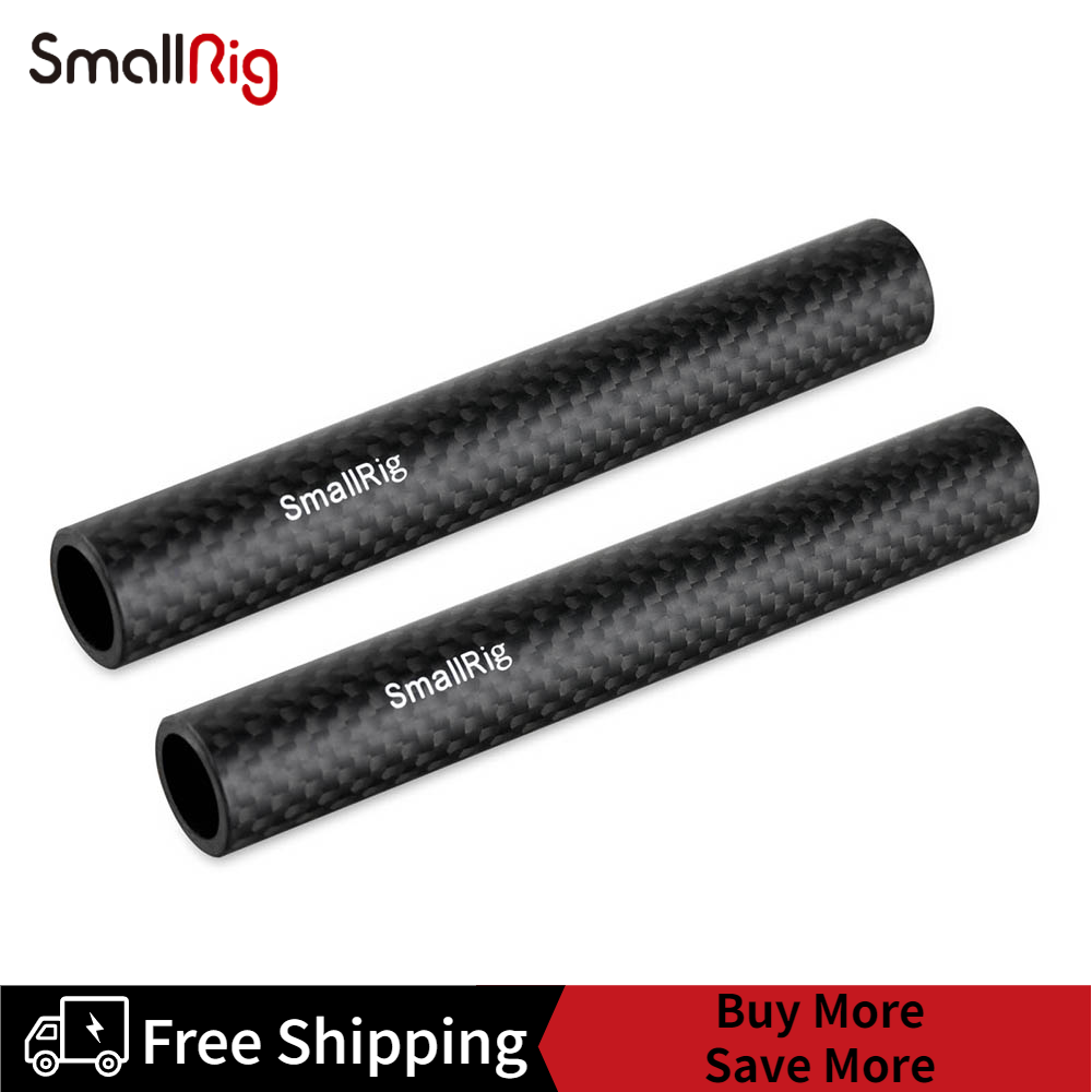 SmallRig Cần Sợi Carbon Nhỏ 15Mm, 4 Dài Cho Thanh 15Mm Hệ Thống Hỗ Trợ, Gói 2 Chiếc 1871
