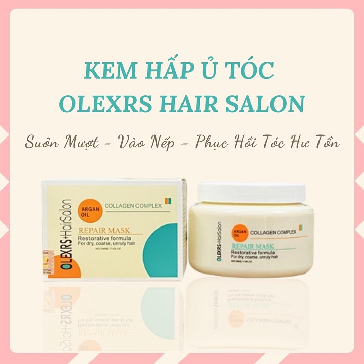 Kem Ủ Tóc Olexrs Hair Salon Argan Oil Collagen 500ml