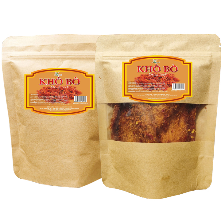 [HCM]Khô Bò Miếng Mềm 500G Cao Cấp Thương Hiệu SK FOOD Có Giấy Công Bố Chất Lượng