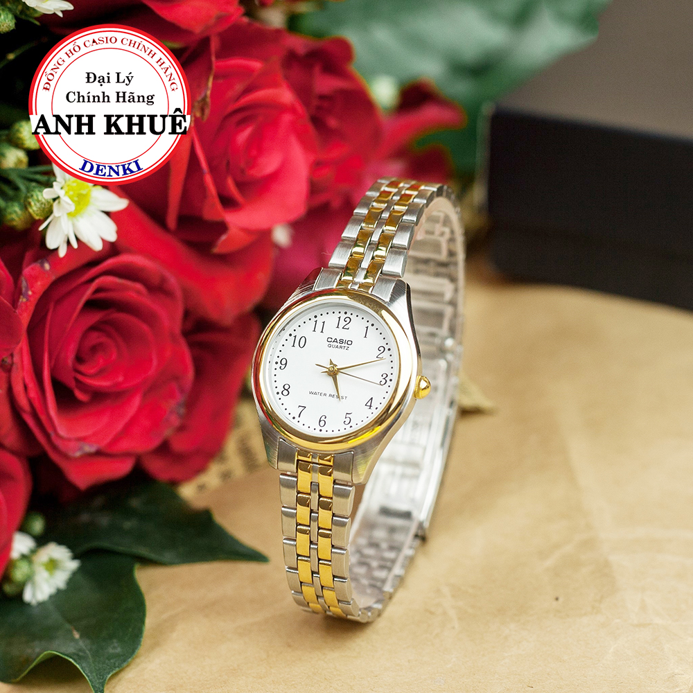 Đồng hồ nữ dây kim loại casio standard ltp-1129g-7brdf chính hãng anh khuê