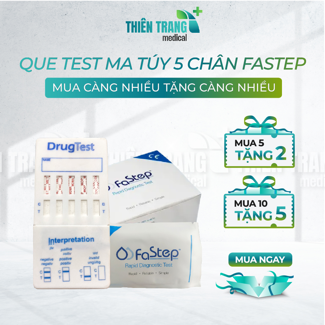 Que thử ma túy tổng hợp 5 chân – Multi Drug 5 Panel Test (FaStep)