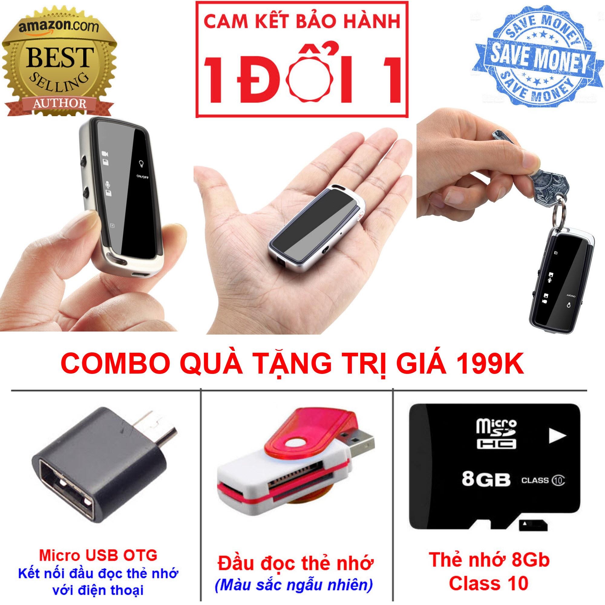   Quà tặng trị giá 159k  - Camera Mini Đa Năng Hỗ Trợ Ghi Âm DVR Record Kiêm Móc Khóa Cao Cấp - Máy Quay Phim Mini Camera Di Động 480P Micro Camera Móc Khóa Bút Kỹ Thuật Số Máy Ghi Âm Mini DV DVR Cam 