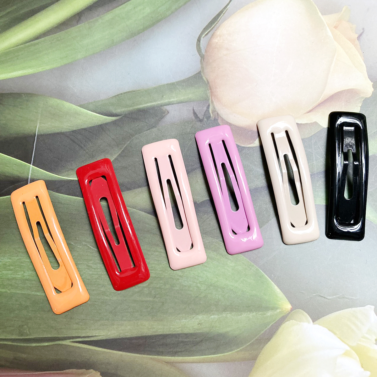 2 cái Kẹp tóc mái hình chữ nhật dài 4,8cm