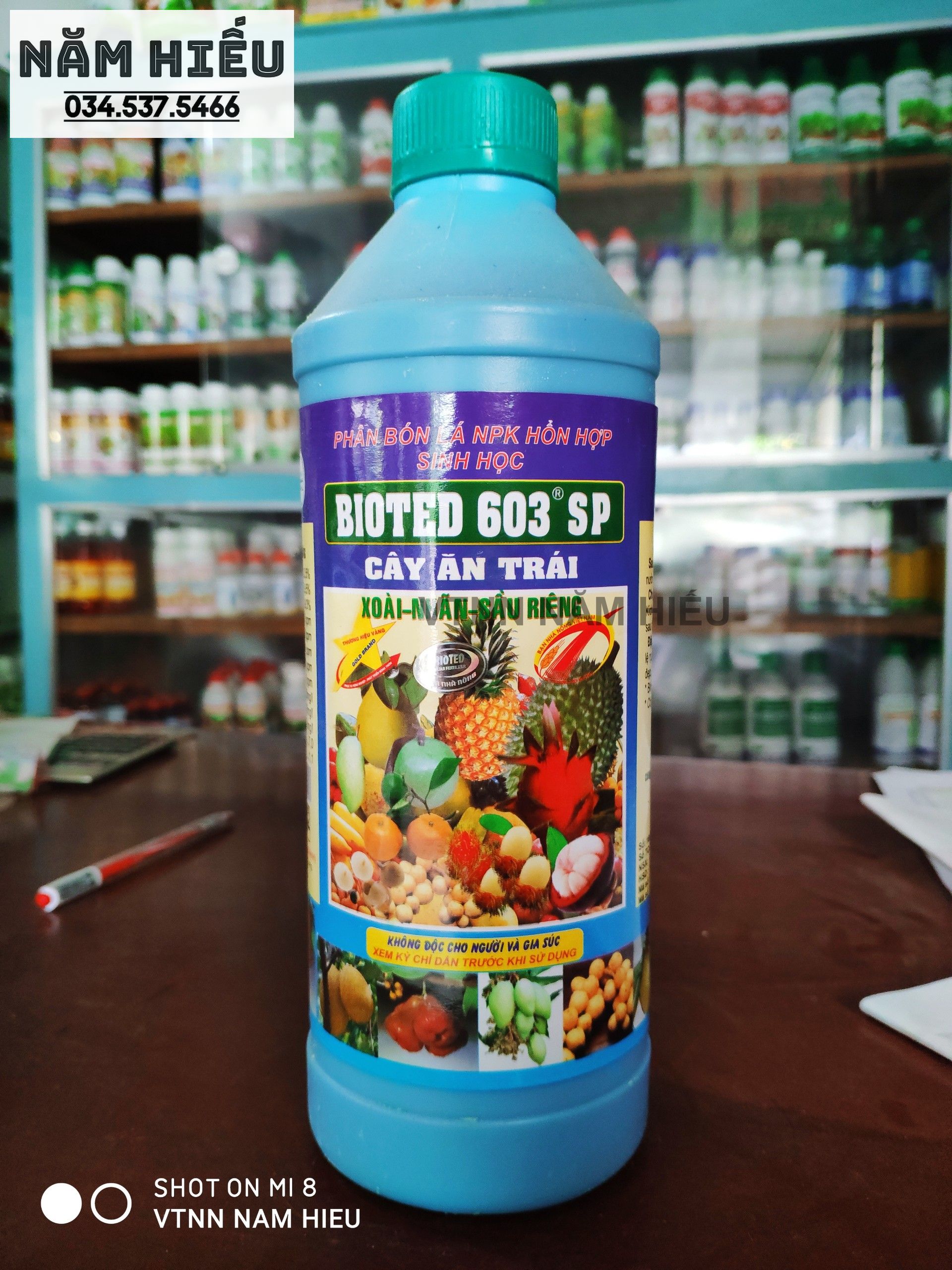 Bioted 603 sp super - phân bón lá npk sinh học - cây ăn trái - chai 1l