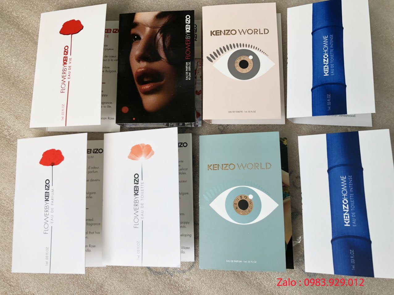 Mẫu thử Vial nước hoa Kenzo các mùi