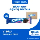 Combo 5 Bánh Quy Oreo Với Kem Vị Dâu 110.4g