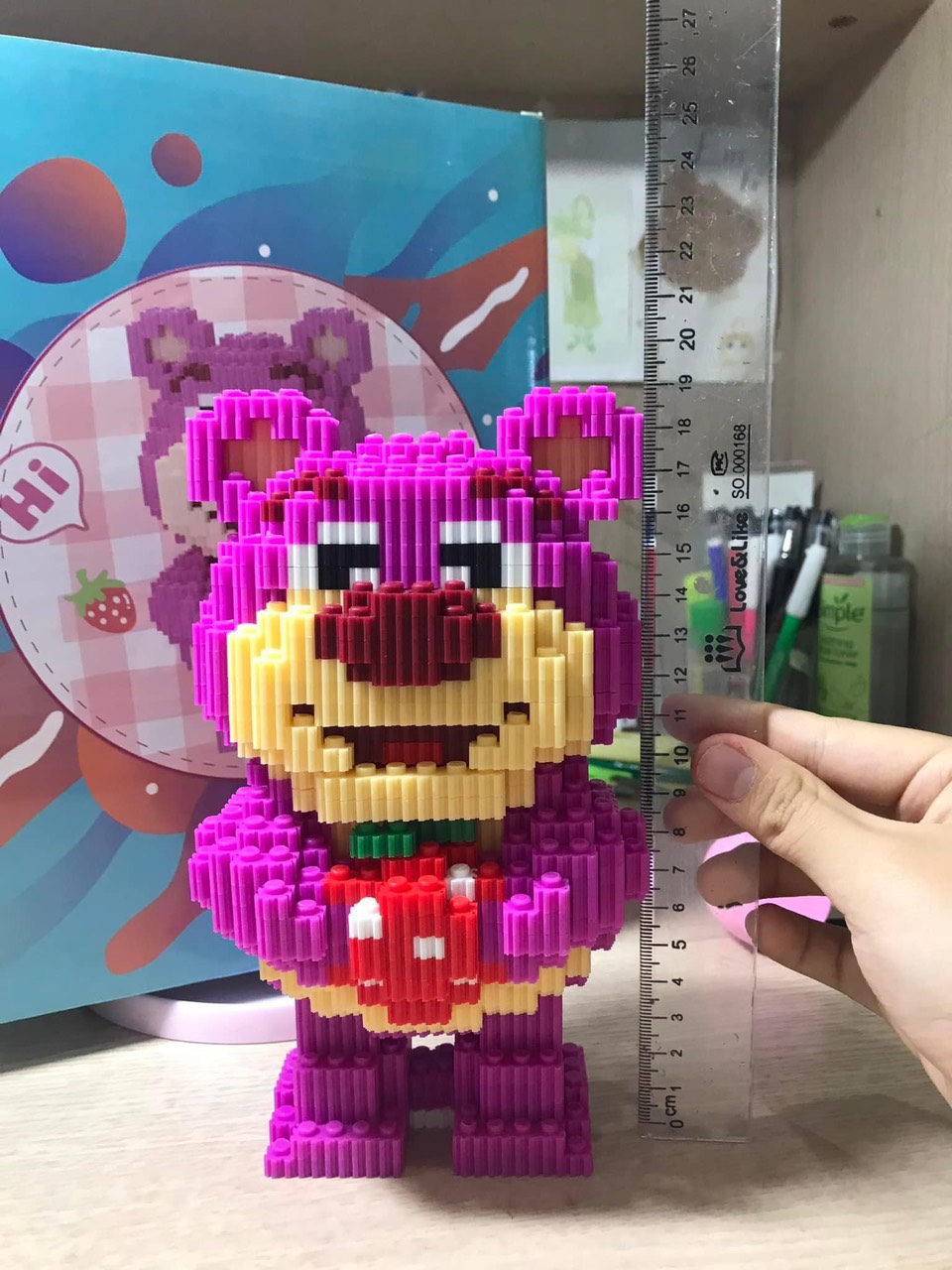 (Kèm búa gõ) Lego Gấu Bearbrick 33cm-35cm siêu hot nhựa an toàn