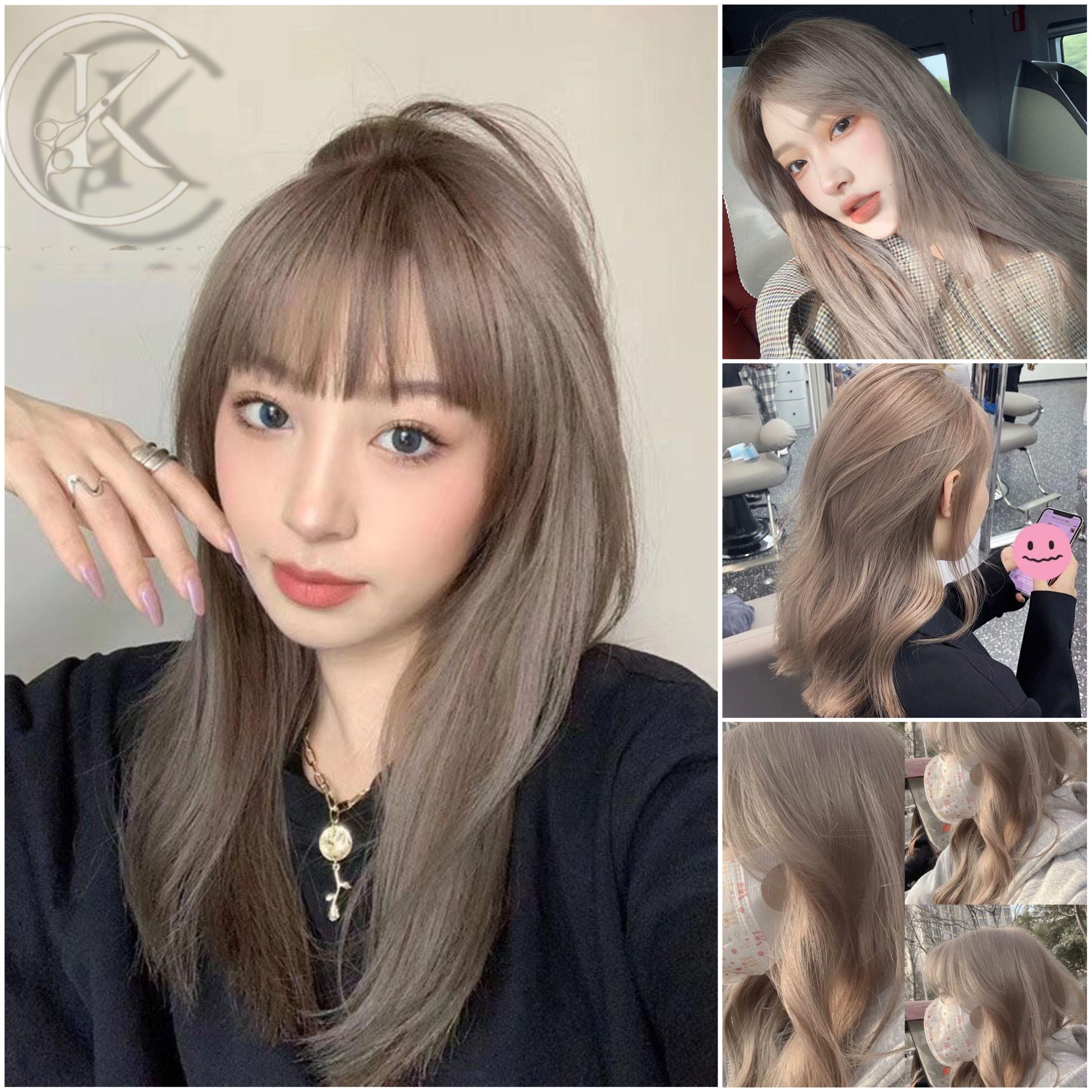 Thuốc nhuộm tóc nâu khói sáng | lên từ nền tóc nâu không tẩy level 7-8 | khanh.color