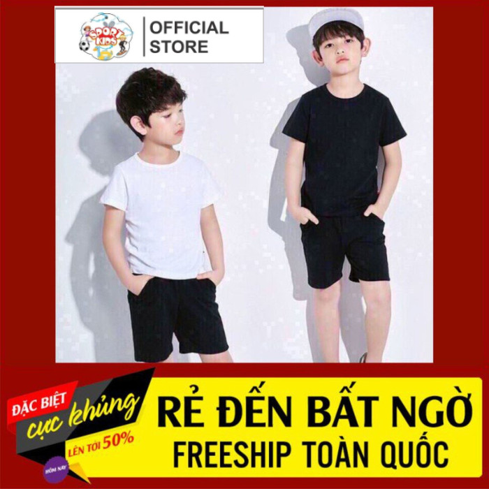 Áo phông trẻ em cotton 100% thoáng mát - áo thun trơn
