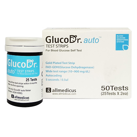 Que thử đường huyết: gluco dr auto 25
