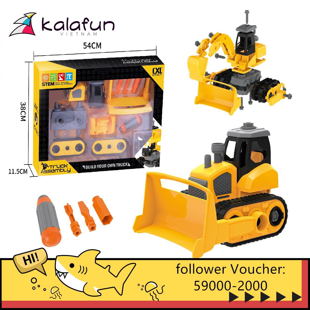 Đồ chơi trẻ em STEM Xe ủi đất CXL600-6 do choi em be xe đồ chơi xe đồ chơi trẻ em do choi tre em đồ chơi trẻ em đồ chơi đồ chơi đồ choi trẻ em bàn ủi xe đồ đồ xe đồ choi cho bé trai đất bàn ui
