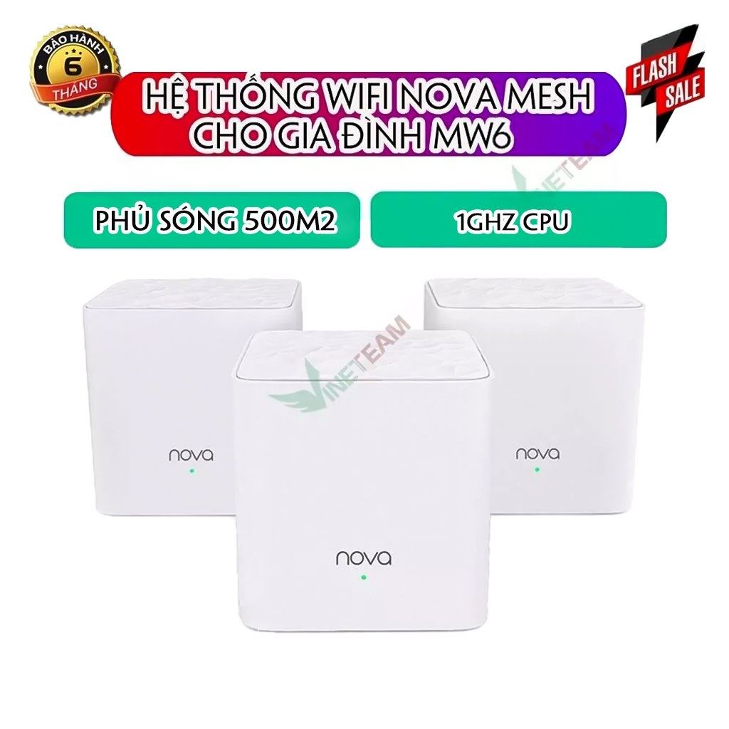 Tenda hệ thống wifi nova mesh cho gia đình mw3 chuẩn ac 1200mbps bộ 1-2-3 cục wifi mesh không dây tenda nova mw3 - ghép nối nhiều thiết bị cùng 1 tên wifi